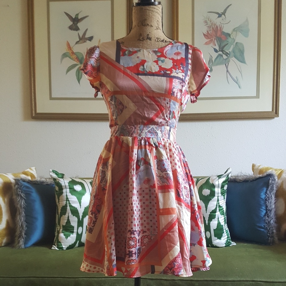 Moon brand open back scooter dress
